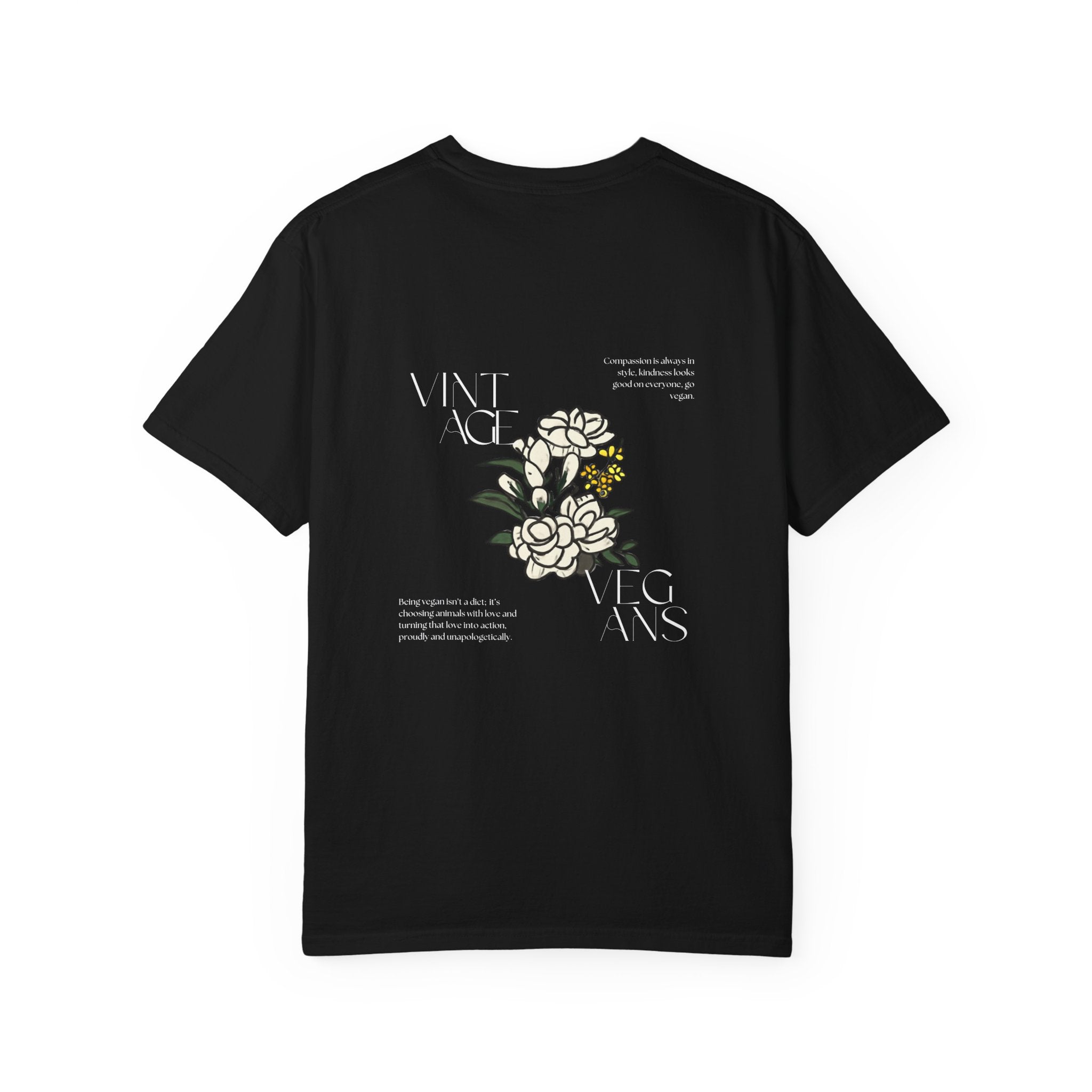 Vintage Vegans Flower - T-Shirt