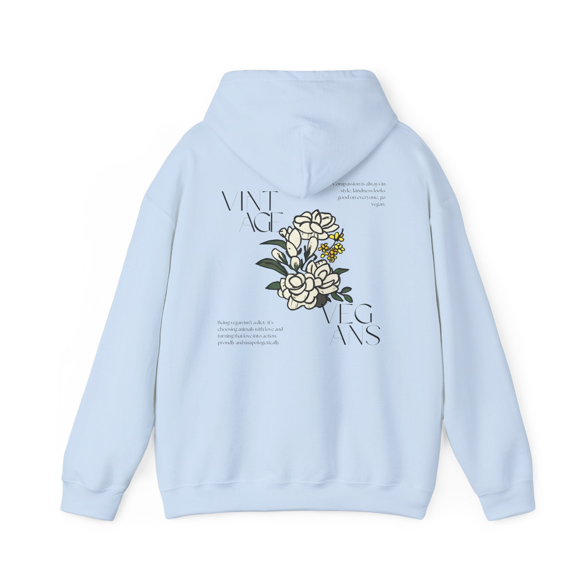 Vintage Vegans Flower - Hoodie